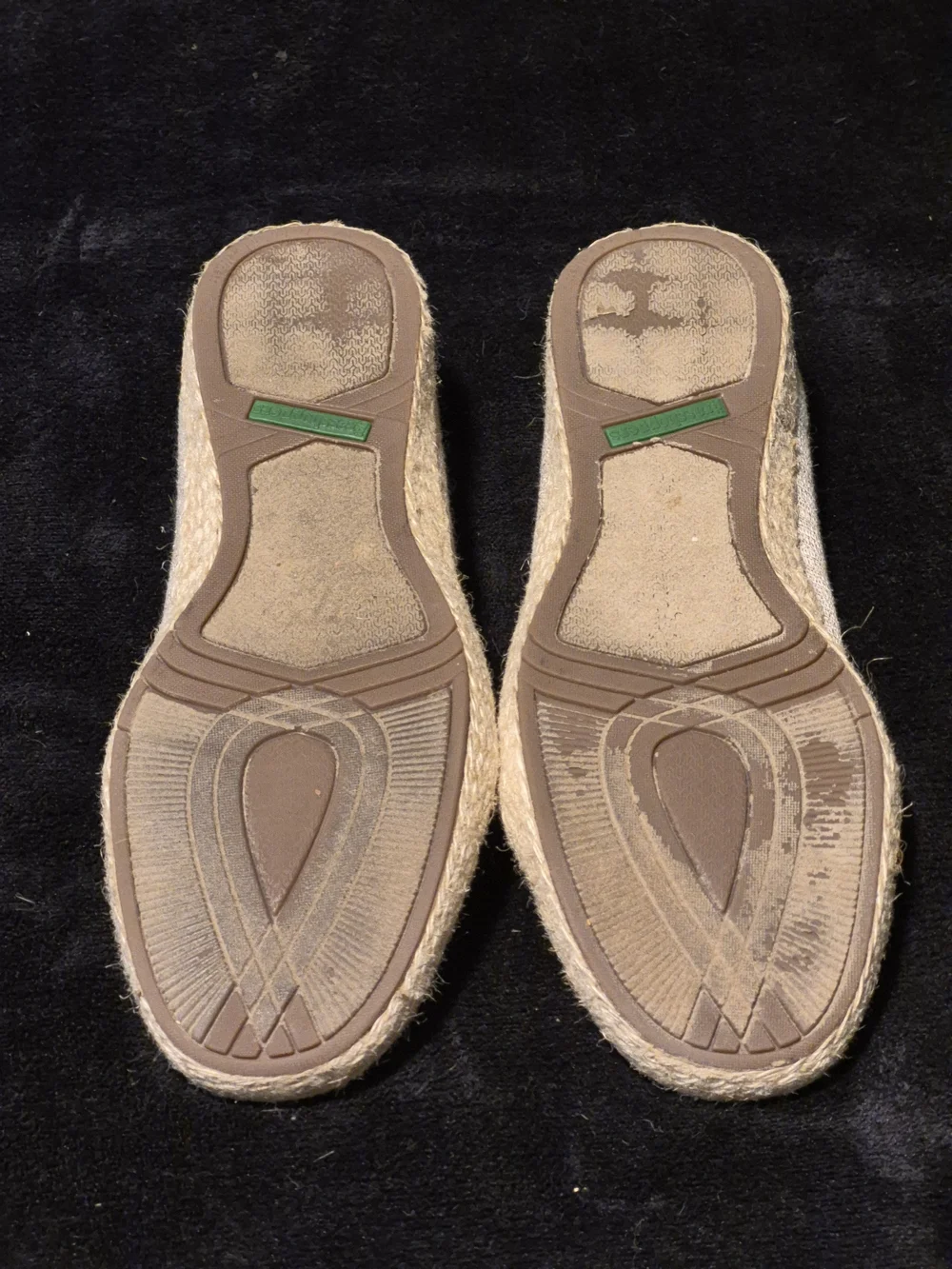 Grasshoppers Women's Golden Metallic Threaded Espadrille Loafers Size 9.5M